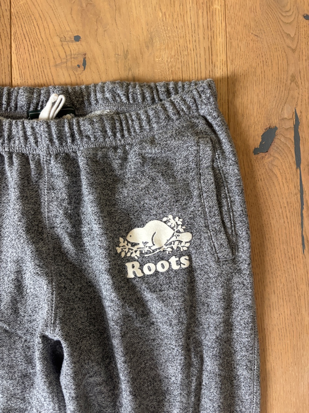 Roots Women’s Slim Fit Salt and Pepper Sweatpants